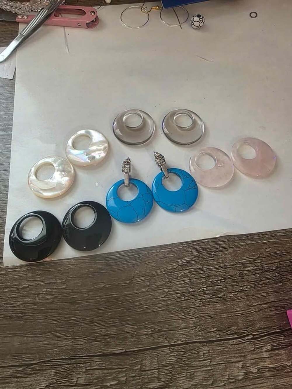 Interchangeable Hoop Earring Charm Set - Picture 5 of 6